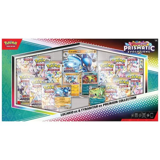 Prismatic Evolutions - Lucario ex & Tyranitar ex Premium Collection