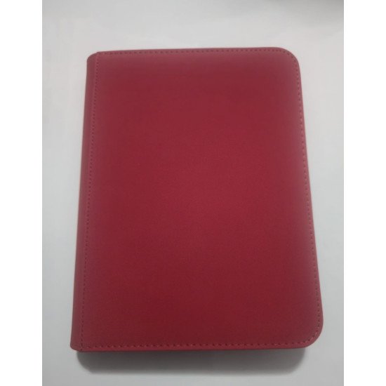 4-Pocket Toploader Binder RED