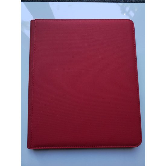 9-Pocket Toploader Binder RED