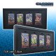 Toploader Display Frame 4 wide 1 tall Toploader Display Frame 4 wide 1 tall