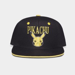 Pokemon Angry Pikachu Black Snapback Cap