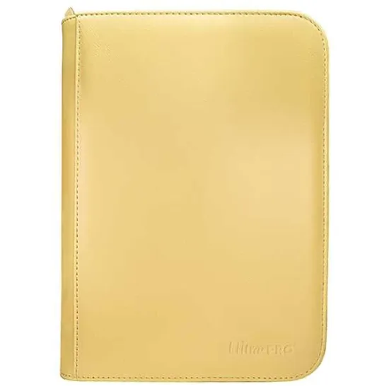 Vivid 4-Pocket Zippered PRO-Binder - Yellow