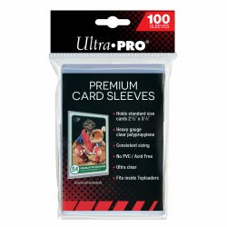 Ultra Pro Premium Card Sleeves 2-1/2" x 3-1/2" (100) Ultra Pro Premium Card Sleeves 2-1/2" x 3-1/2" (100)